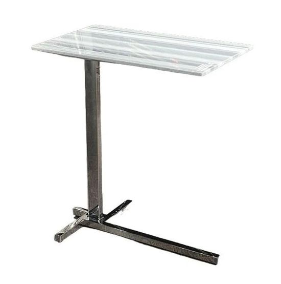 Flamingo Marble Accent Table with Steel Base - Variation Available